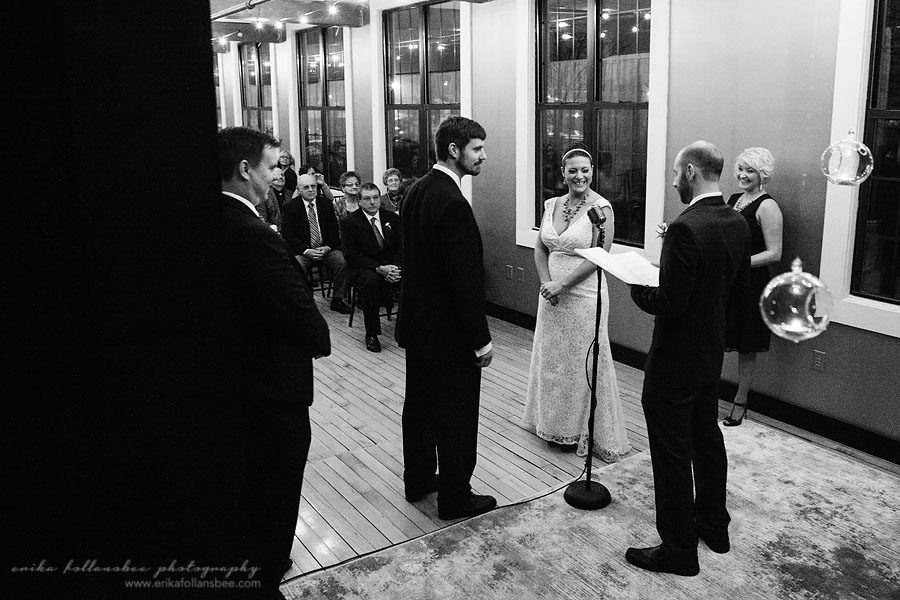 wedding ceremony at la piece tilton NH 
