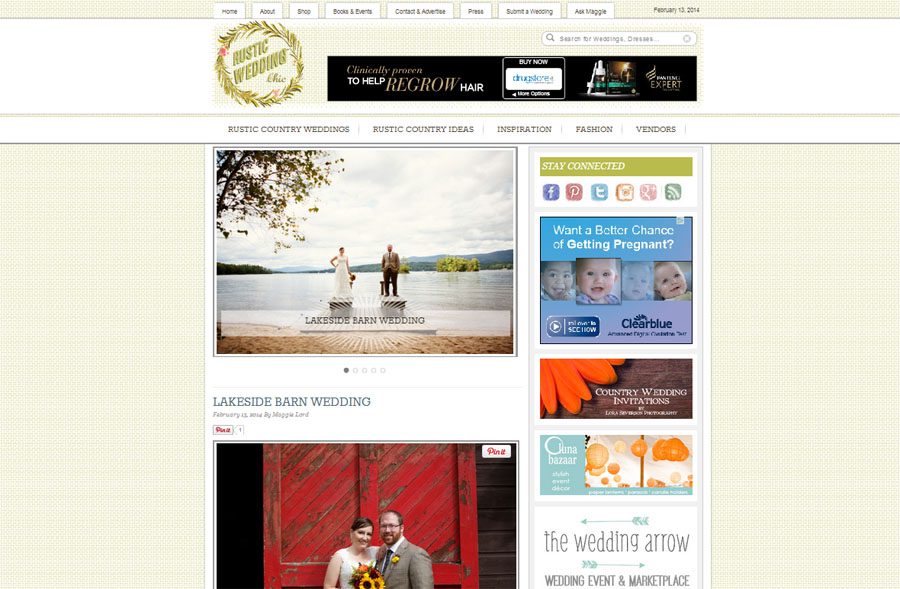 Published on Rustic Wedding Chic