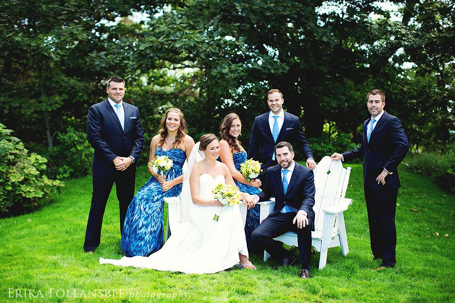 wentworth NH wedding party photo