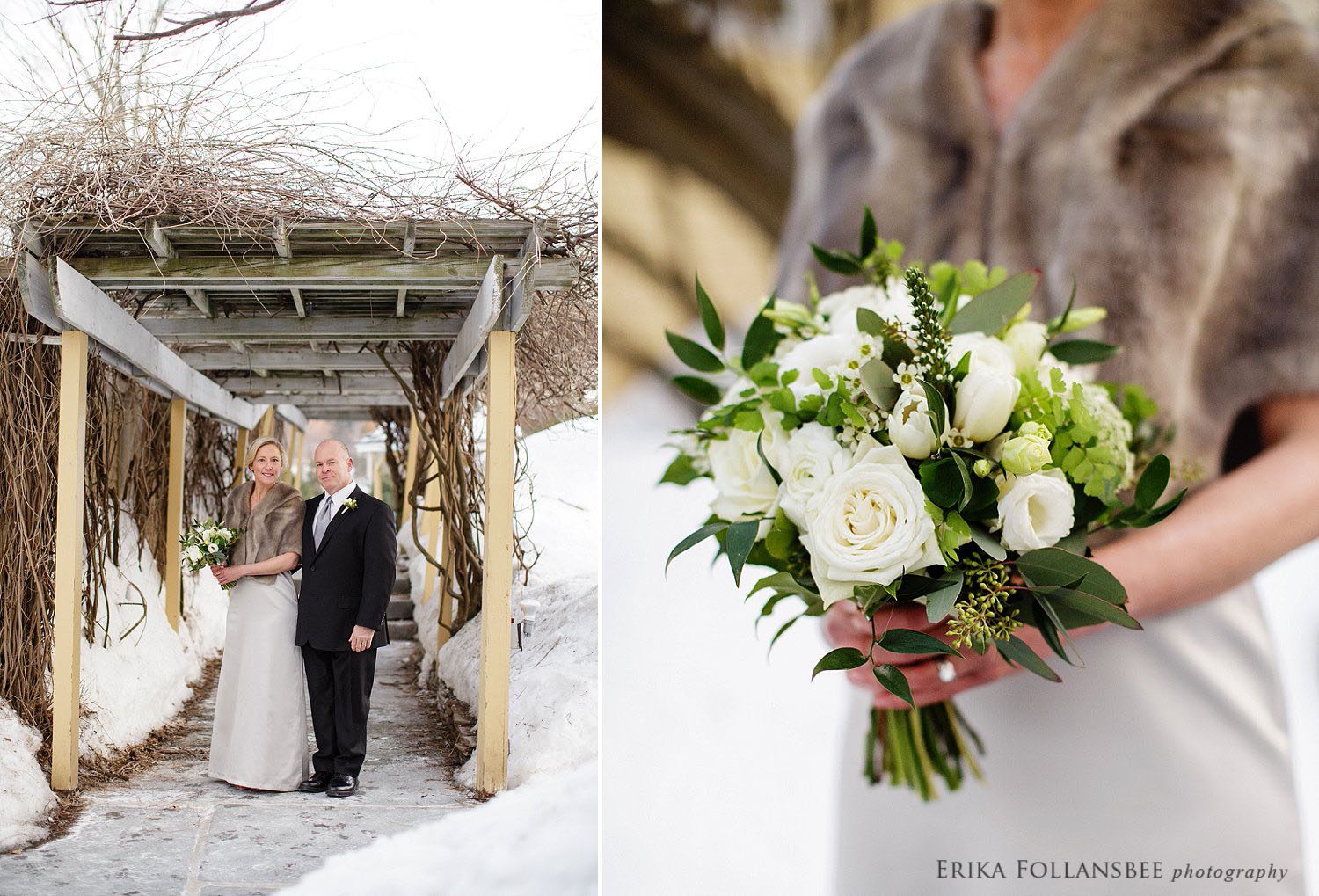bedford village inn winter wedding | apotheca flowers