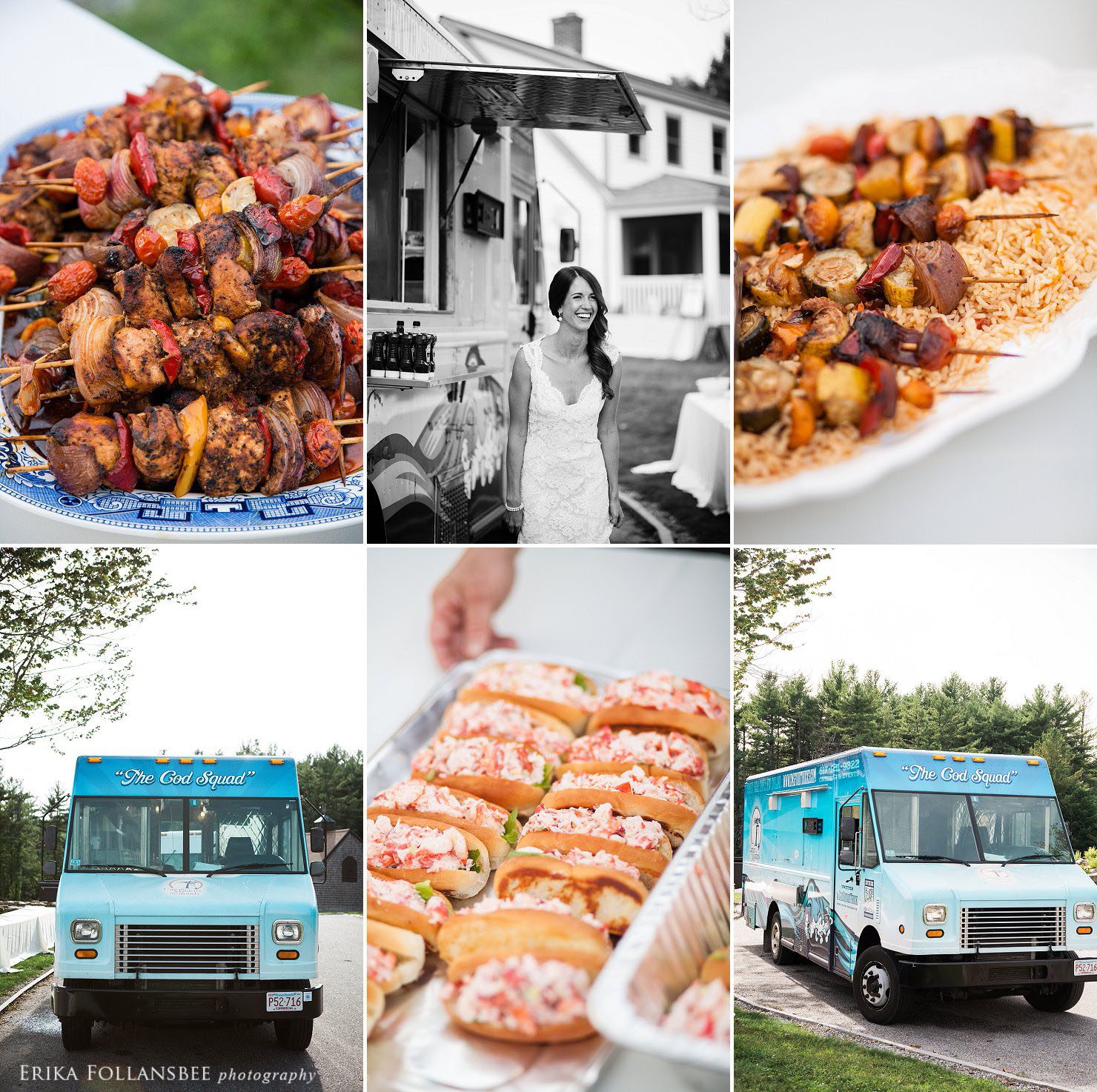NH Wedding reception dinner catered by The Cod Squad food truck | seafood & lobster rolls