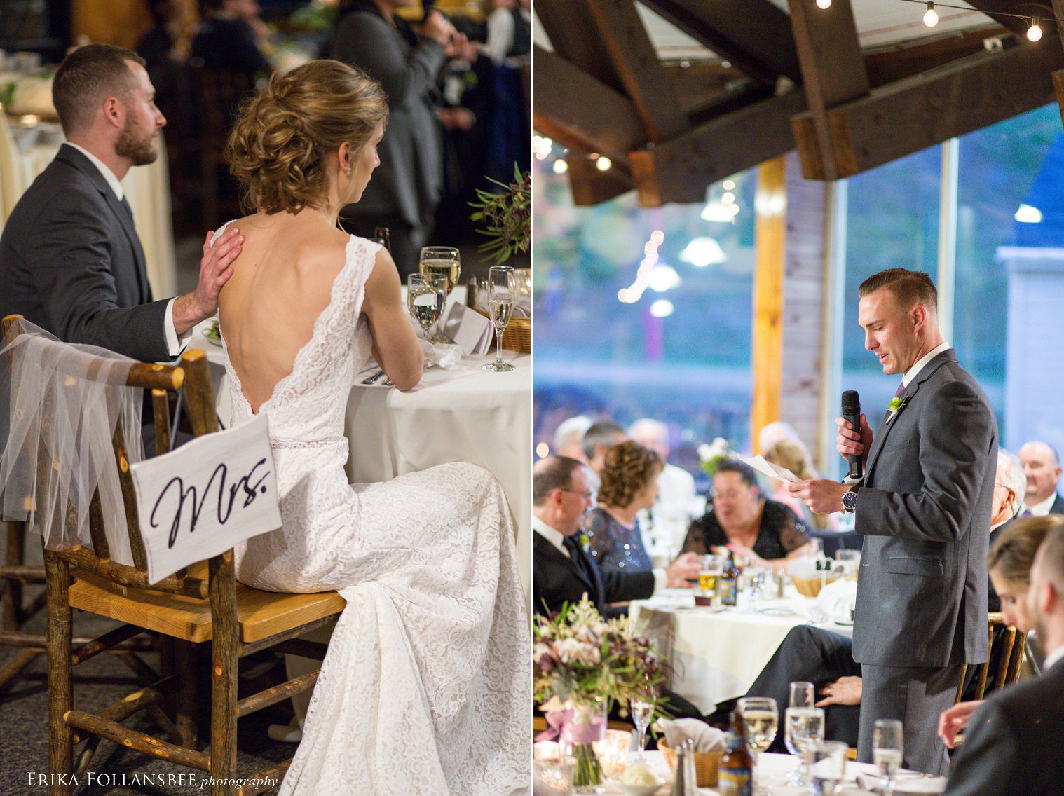 Toasts | Loon Mt. Wedding | Erika Follansbee Photography