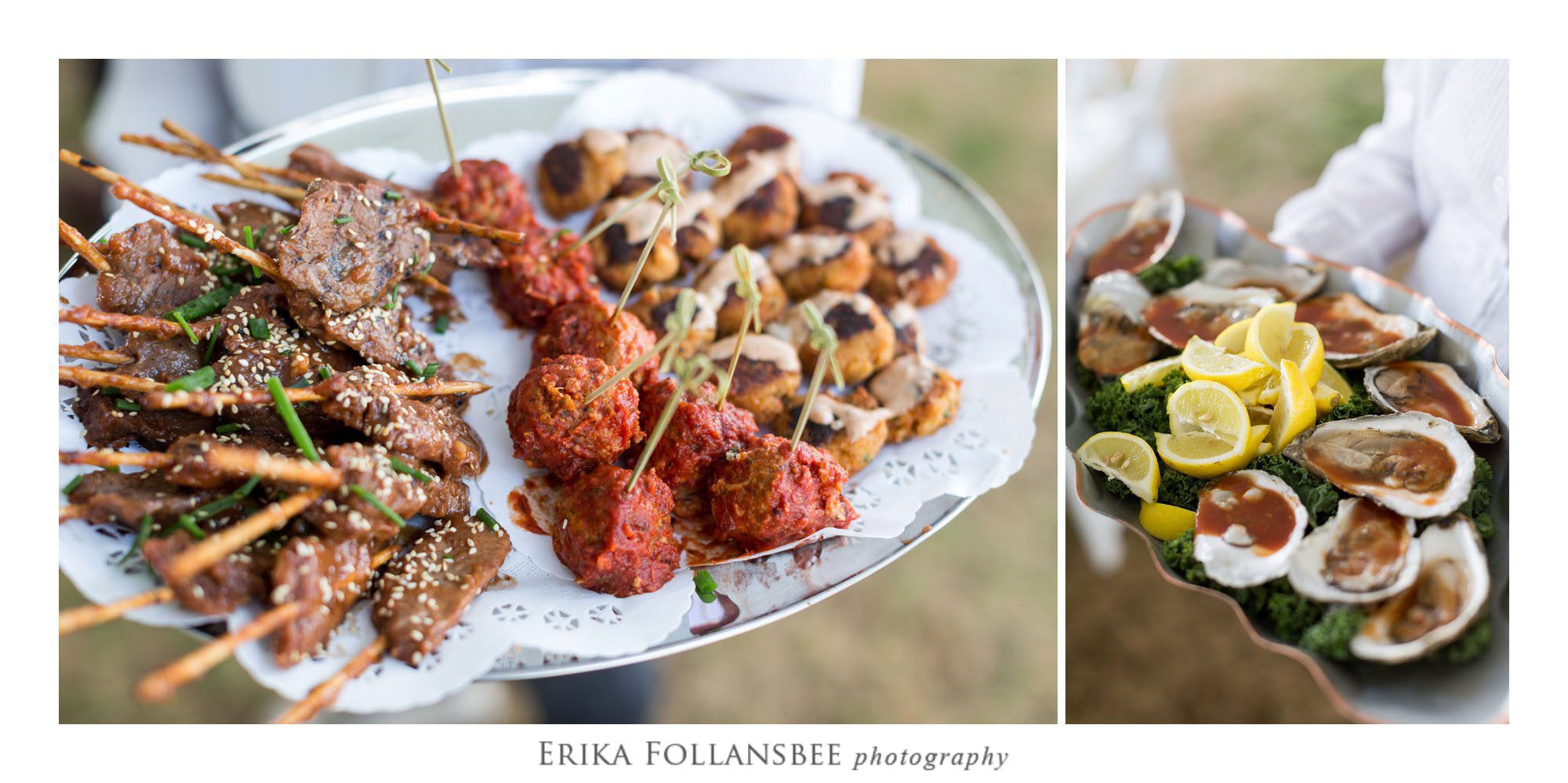 Passed appetizers by Harts Turkey Farm | Margate Resort Wedding, Laconia NH