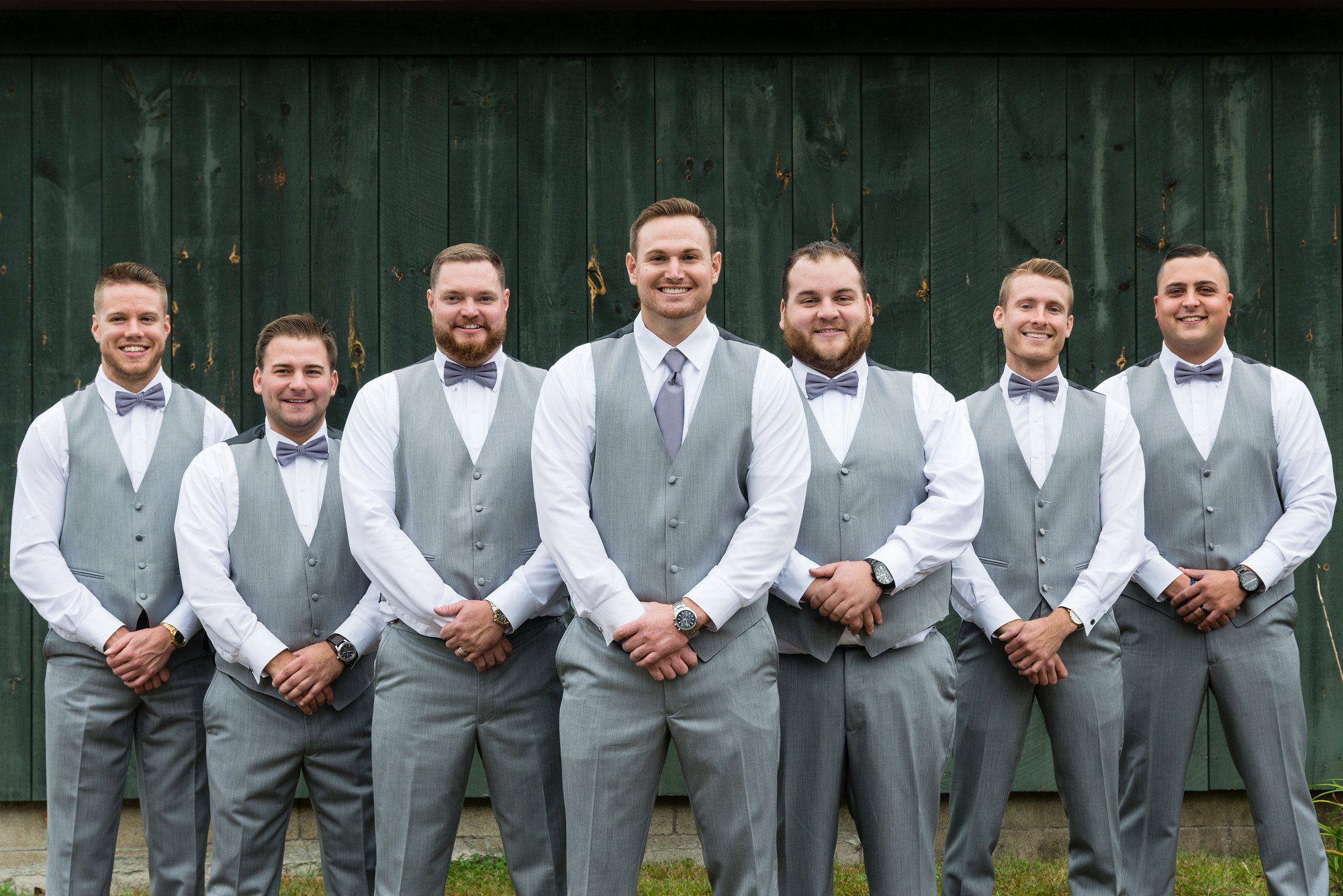 Groomsmen at the Barn on the Pemi | Plymouth NH Wedding