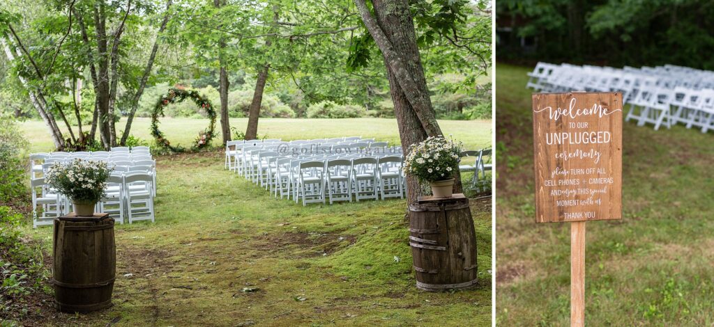 Wells Maine Outdoor Summer Wedding with Clambake | Kagem Chic Designs