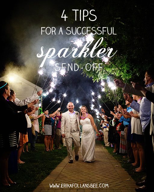 4 tips for a successful sparkler send off