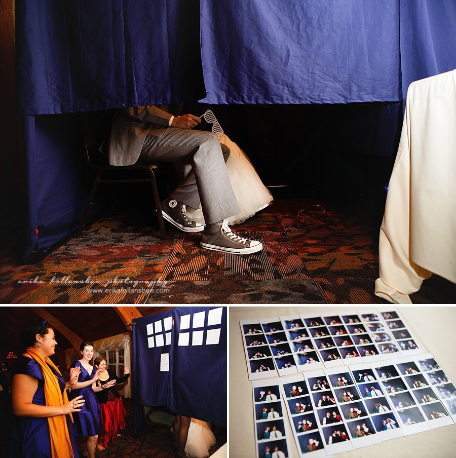 shattuck wedding NH tardis photobooth