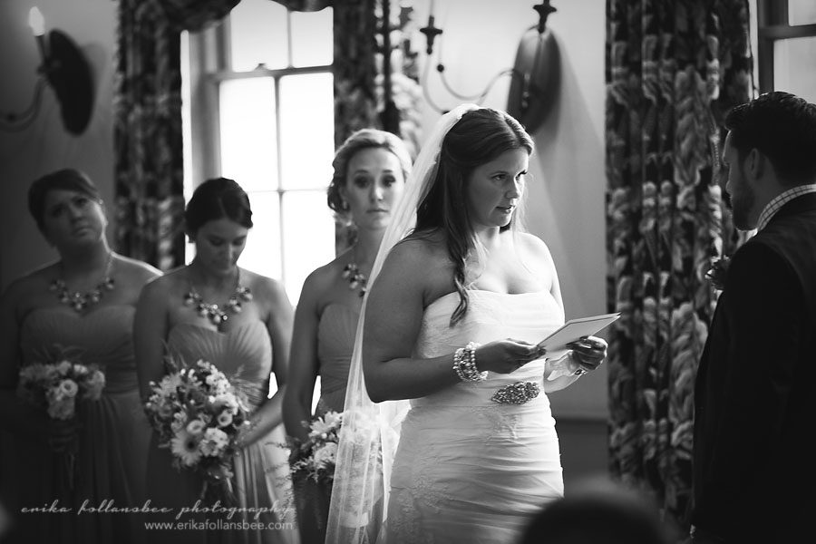 wedding ceremony in Paige Hall at Publick House, Sturbridge MA