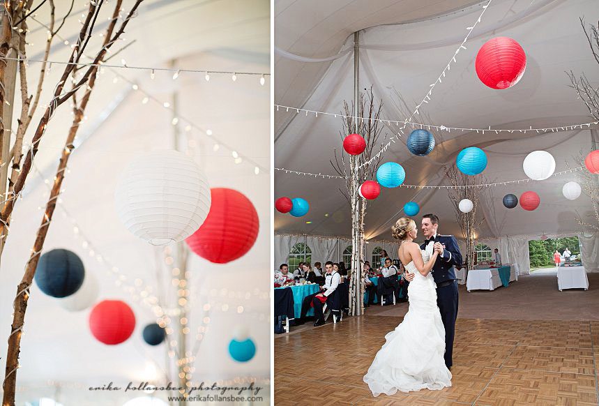 waterville valley resort colorful wedding reception