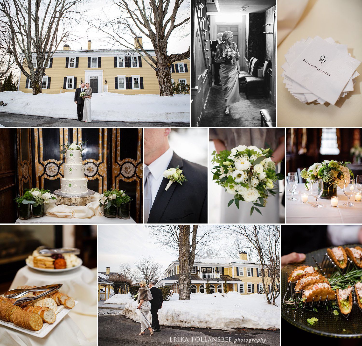 Bedford Village Inn Winter Wedding | Intimate & Elegant