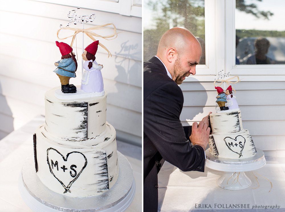 dunbarton NH backyard wedding cake
