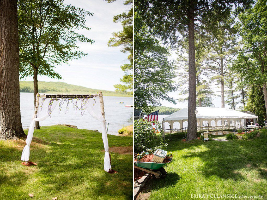 Dunbarton Backyard Wedding at Gorham Pond NH Wedding Photographer