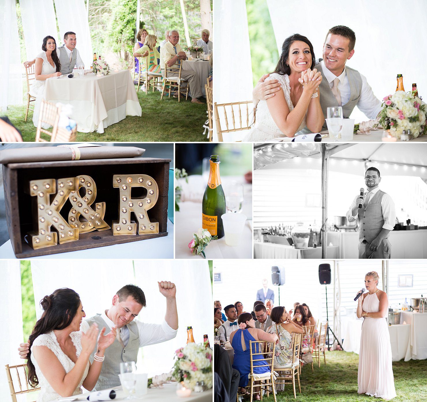 NH backyard wedding speeches toasts