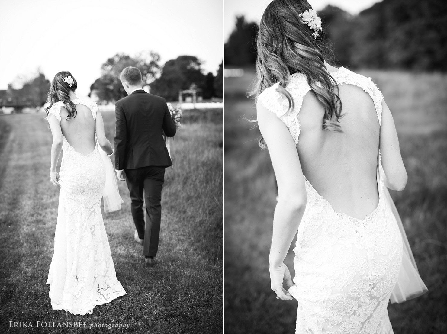 New Hampshire wedding | Bride and Groom in a field