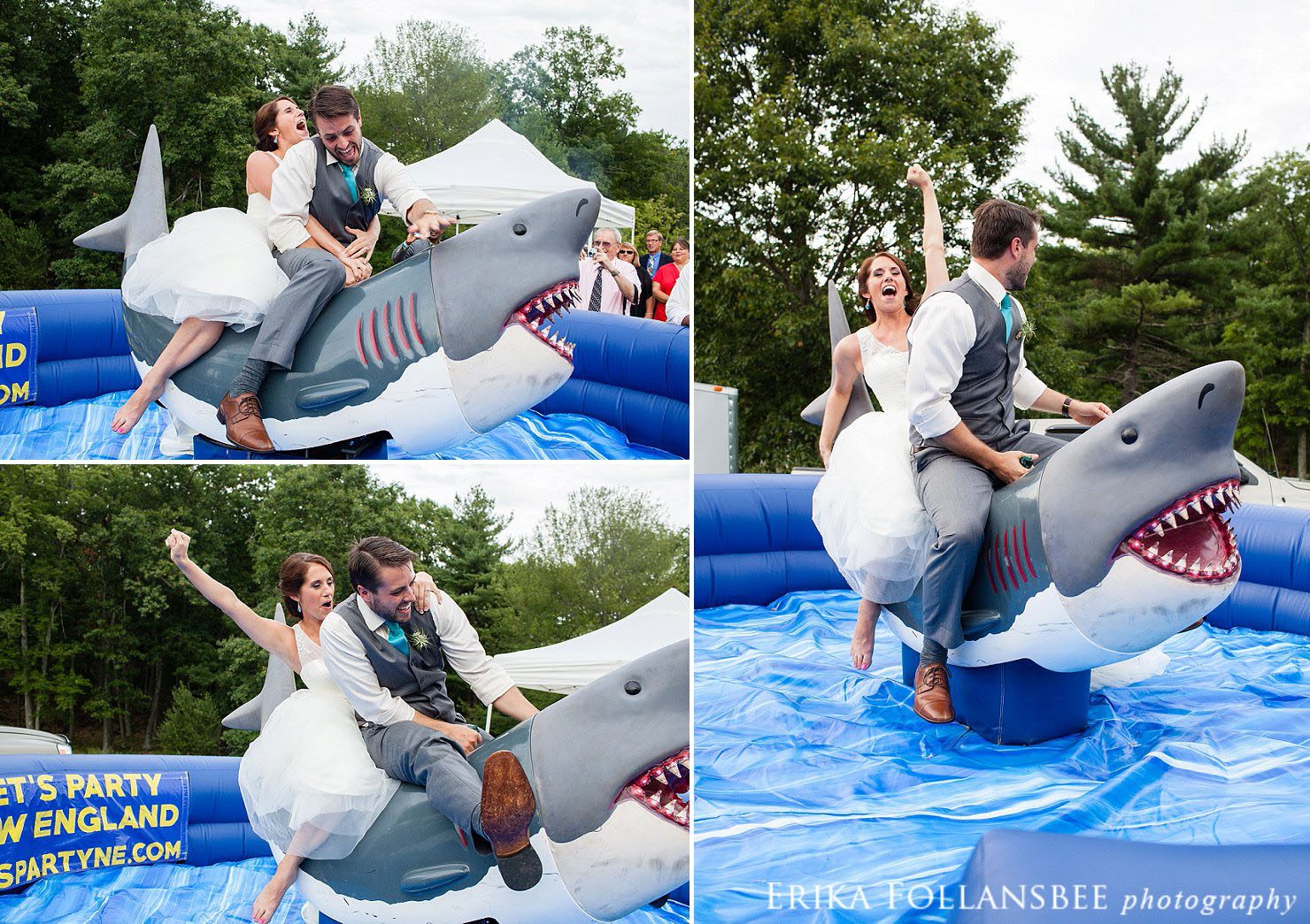 wedding mechanical shark ride 