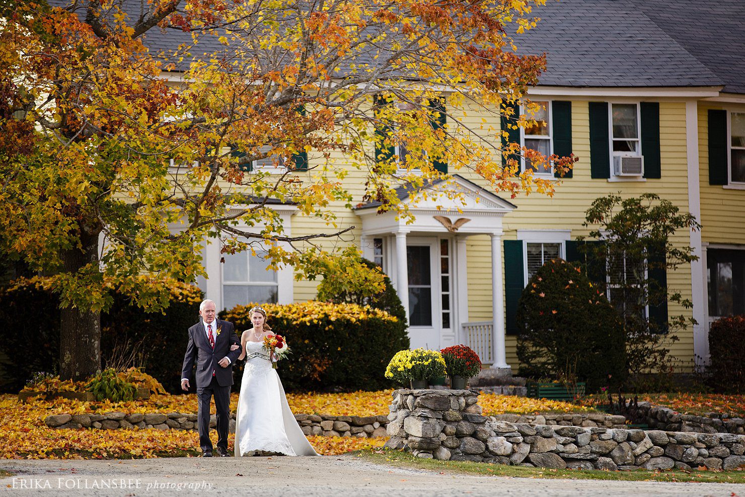 Fall Foliage October Wedding at Dexter's Inn, Sunapee NH