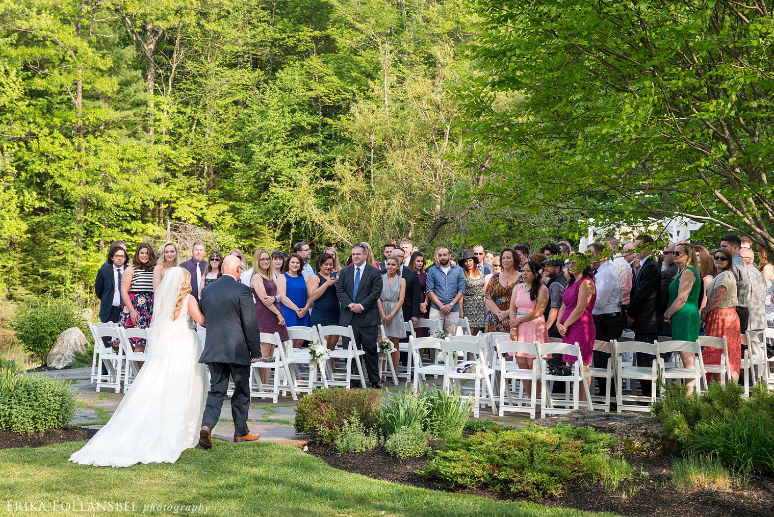 Harrington Farm MA outdoor wedding ceremony