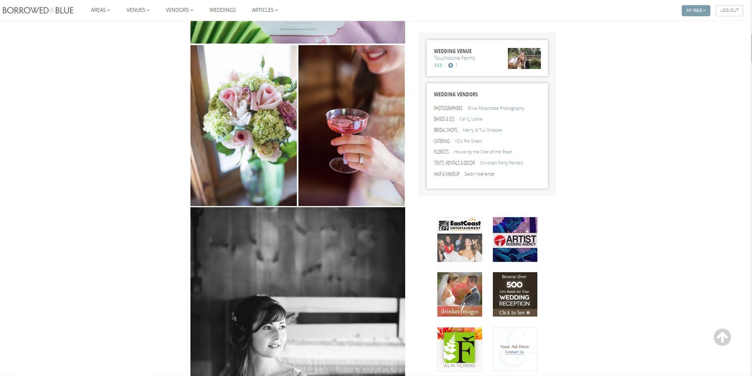 Erika Follansbee Photography featured on Borrowed and Blue
