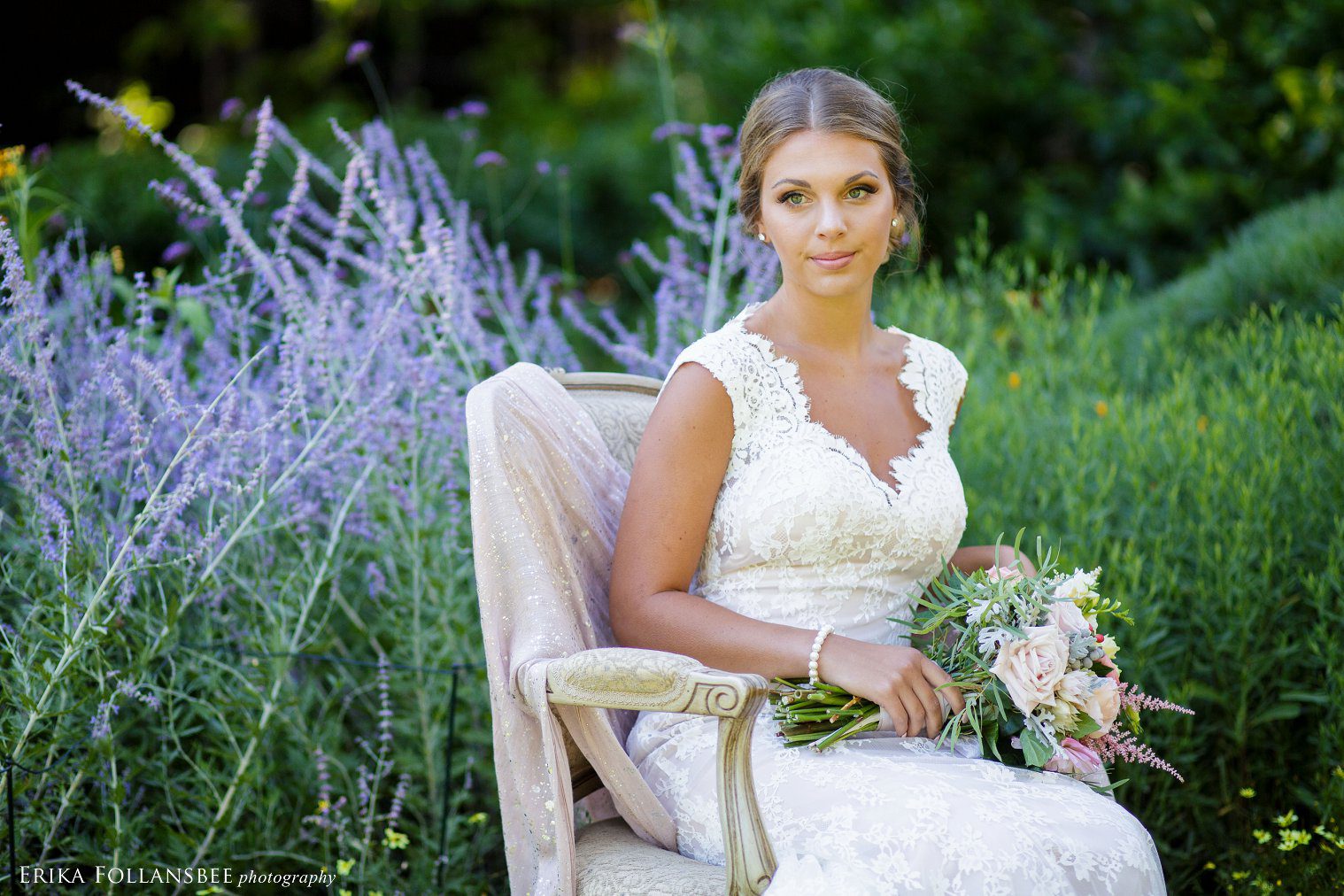 Garden Wedding Styled Shoot for Lakes Region Bride