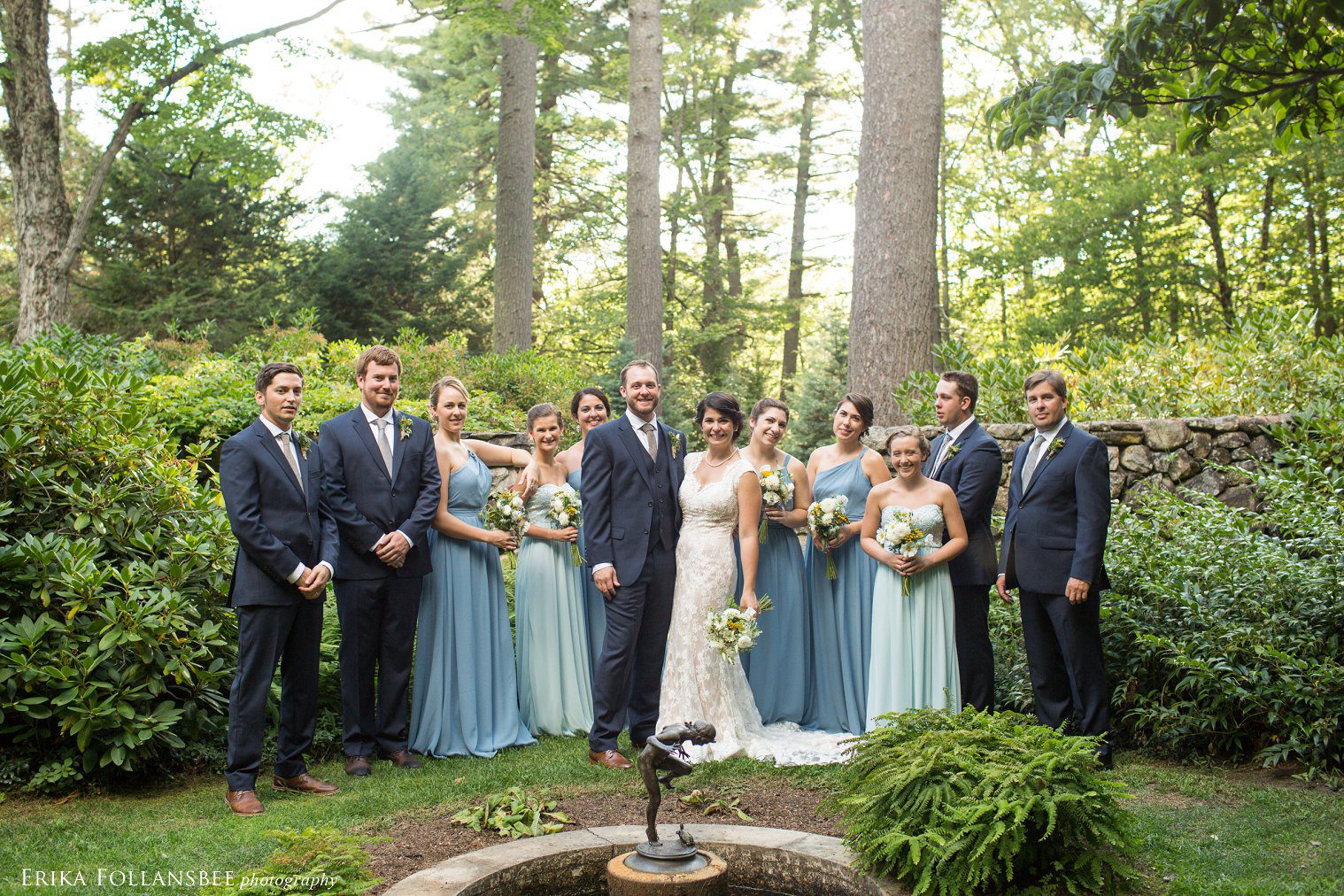 Bridal party photography at The Fells 