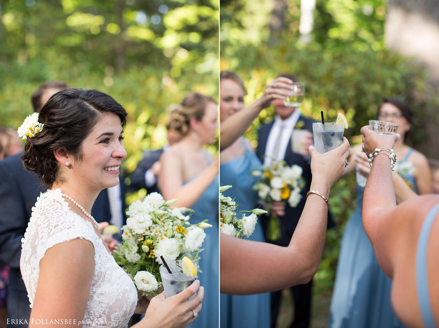 Outdoor summer garden wedding in New Hampshire | The Fells