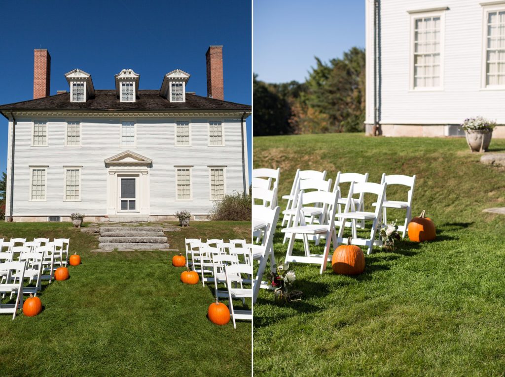 Fall wedding at Hamilton House