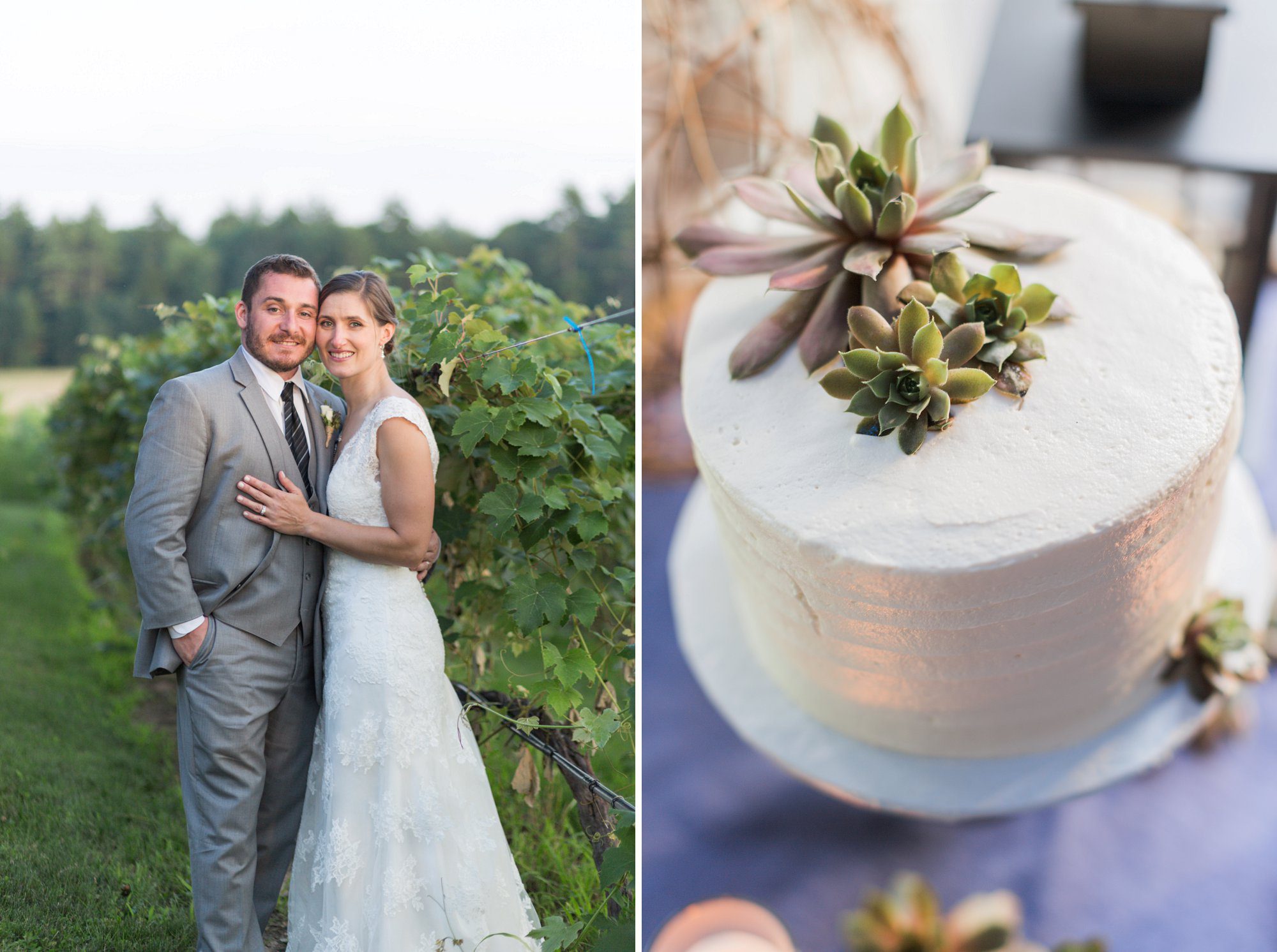 Bride and Groom at Flag Hill Winery | NH Winery Wedding Photographer