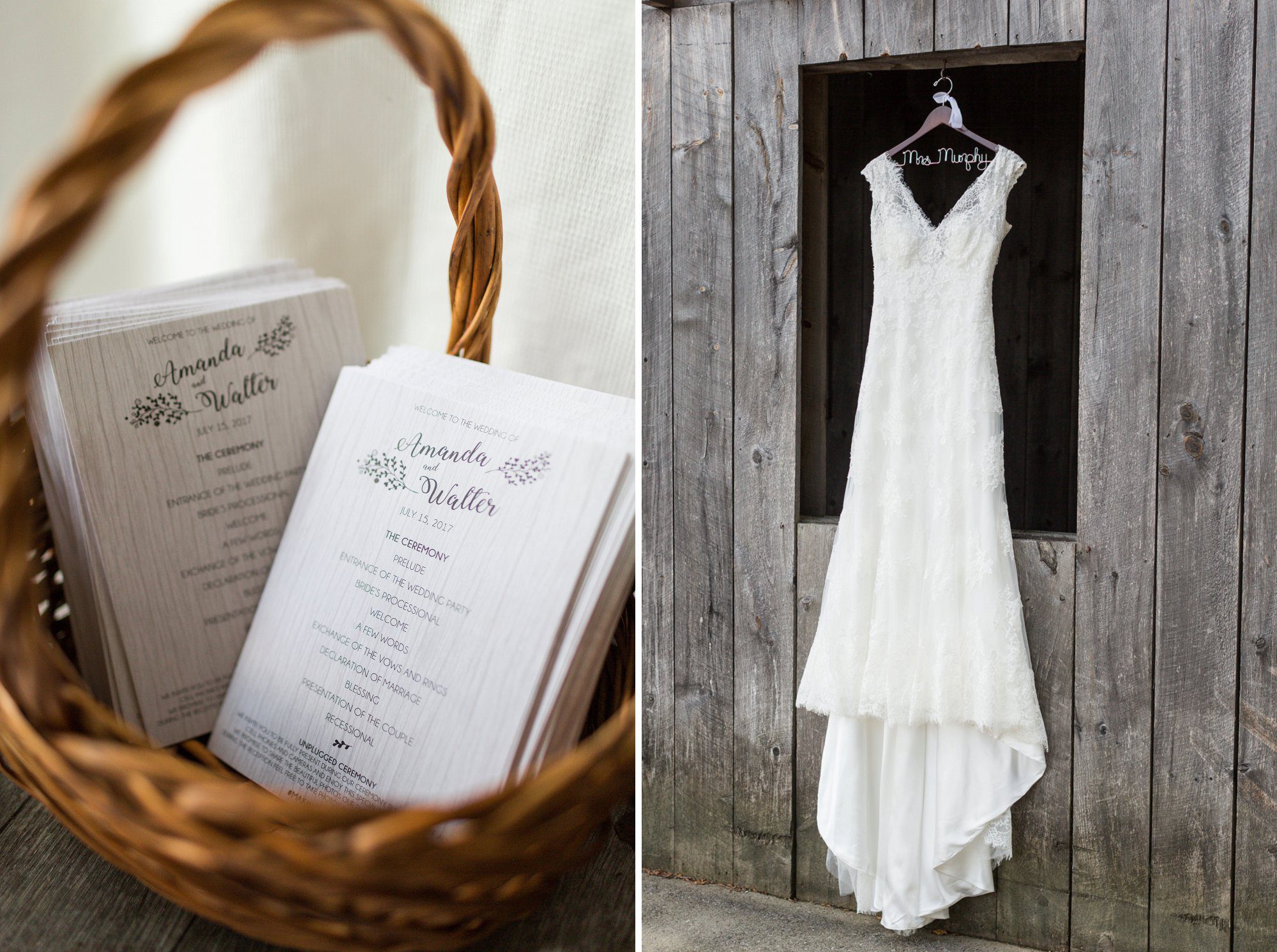 Bridal details at Flag Hill Winery in Lee, NH