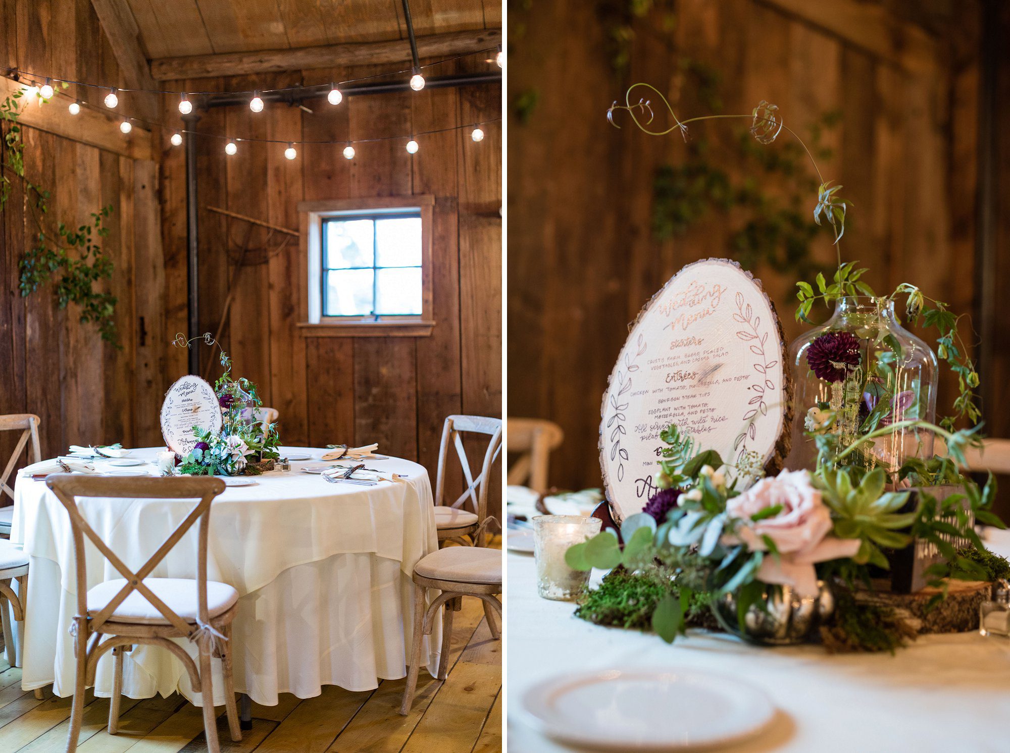 Rustic elegant wedding at the Barn on the Pemi | NH Wedding Photography