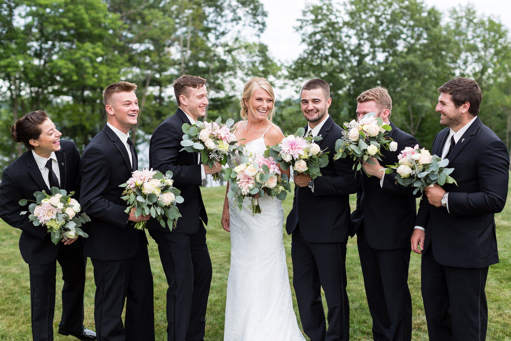 Dover NH Wedding Private Residence | Outdoor wedding ceremony