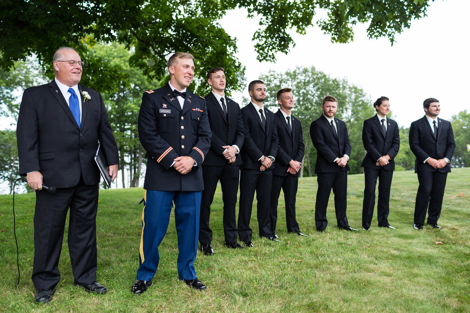 Dover NH Wedding Private Residence | Outdoor wedding ceremony