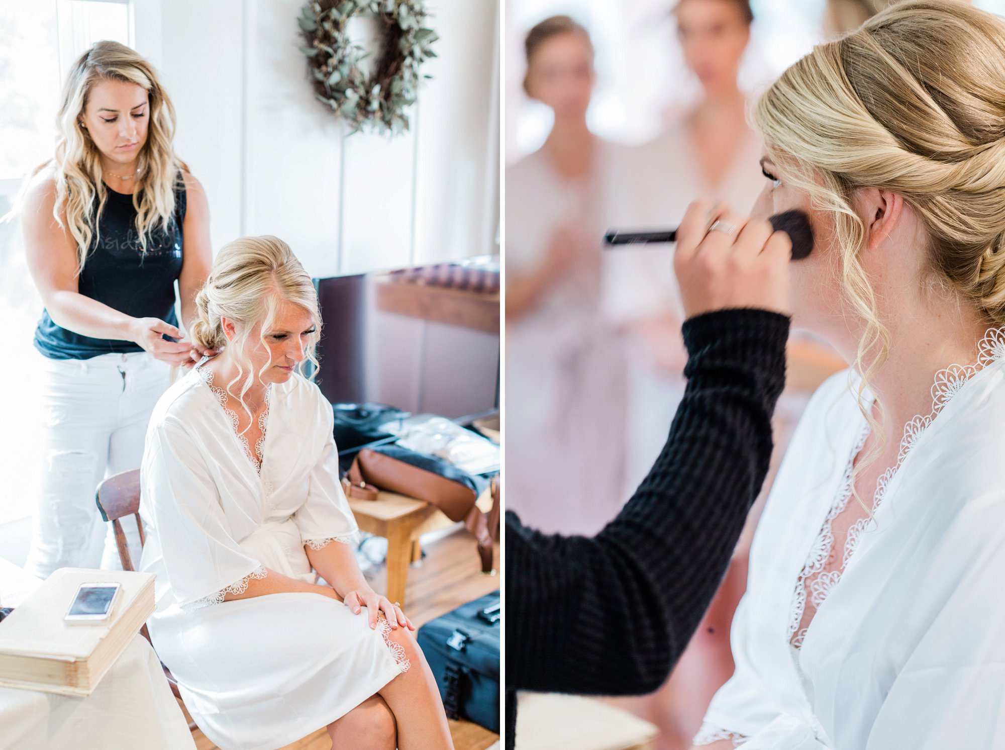 Wedding hair and makeup by InsideOut Studio, Dover NH