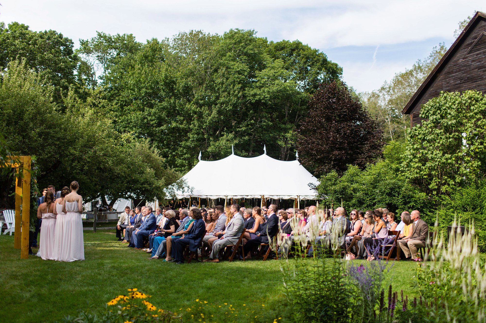 summer wedding at Josias River Farm Maine
