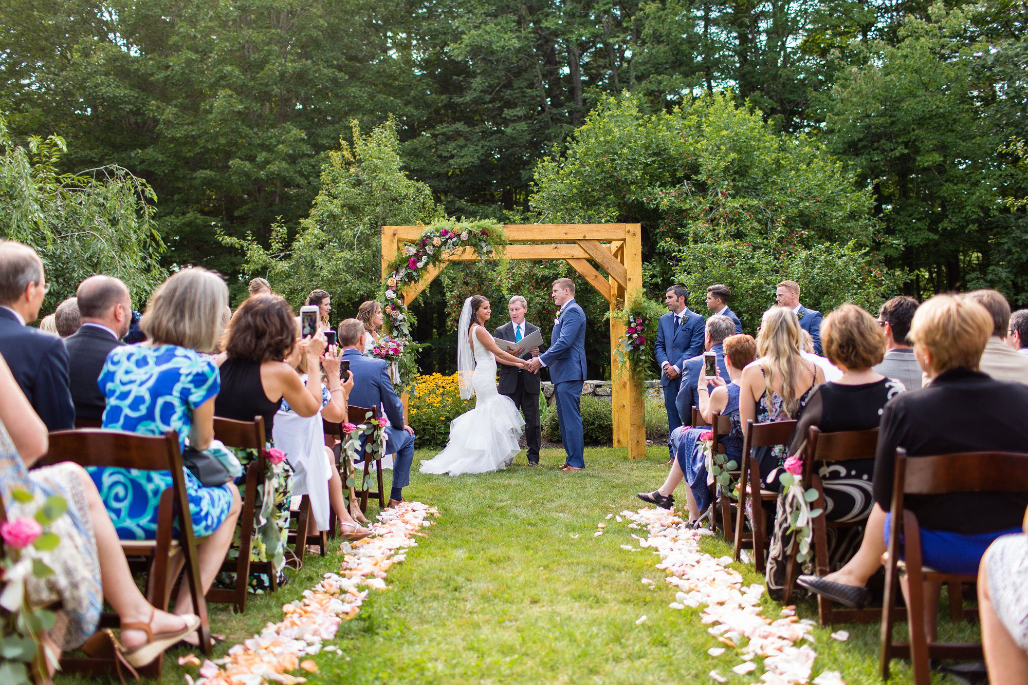 summer wedding at Josias River Farm Maine