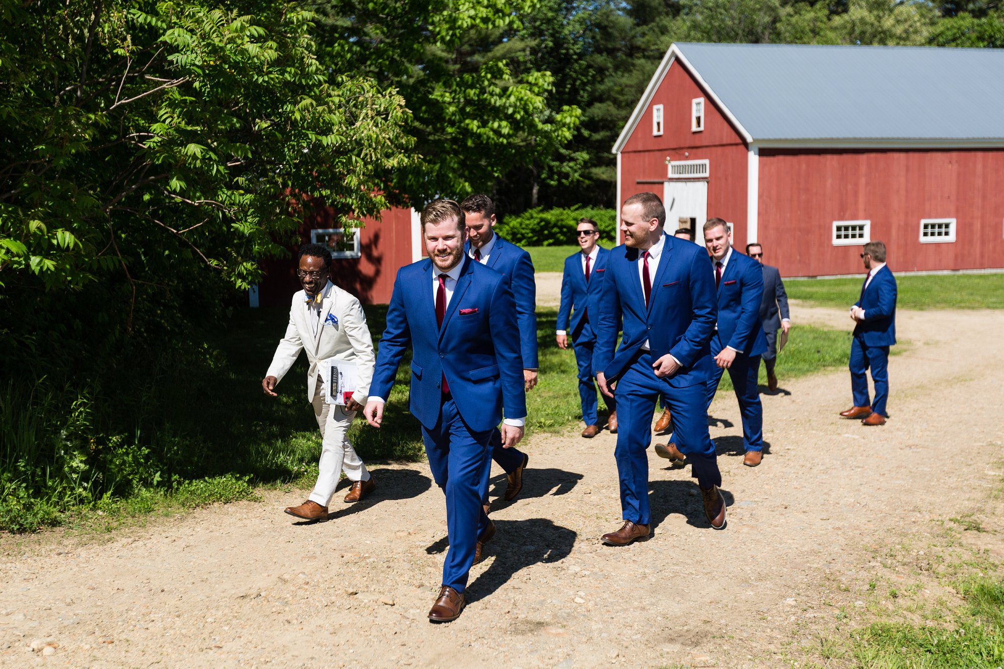 Kitz Farm NH Wedding groomsmen