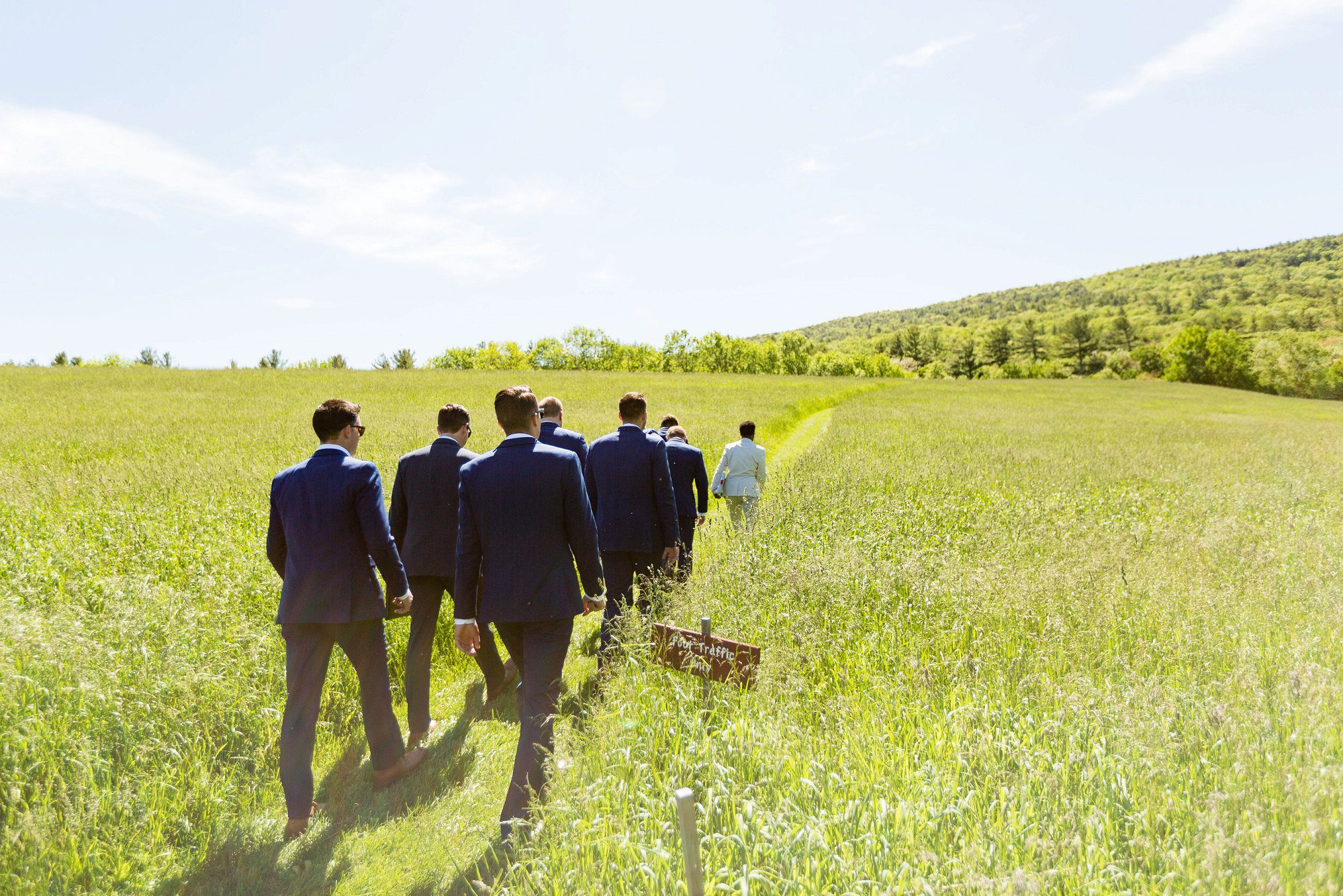 Kitz Farm NH Wedding groomsmen