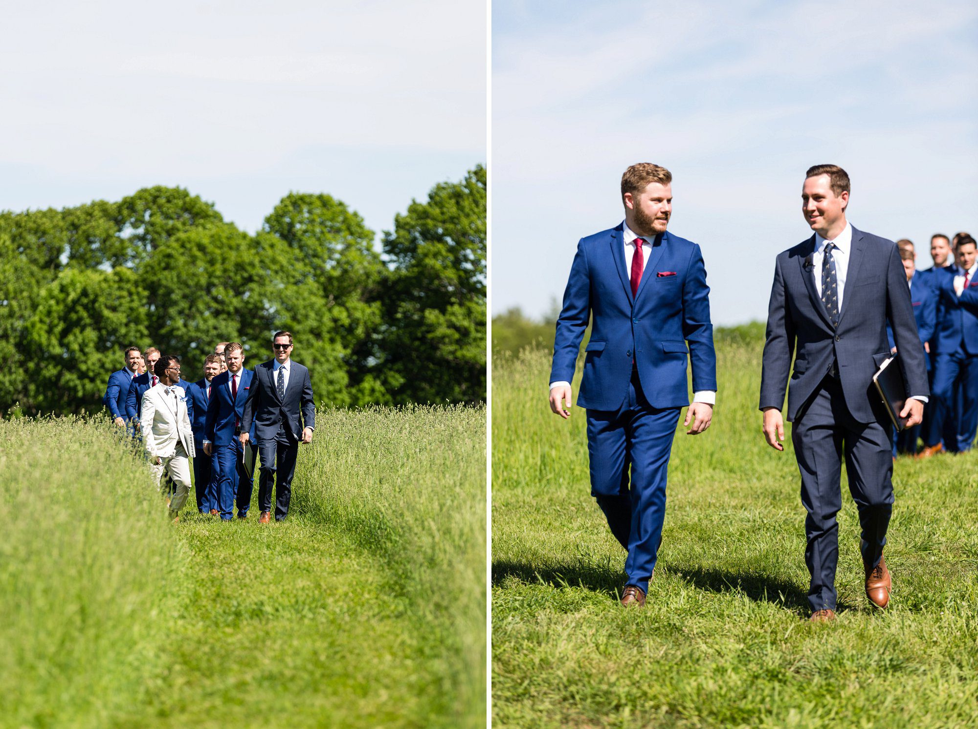 Kitz Farm NH Wedding groomsmen