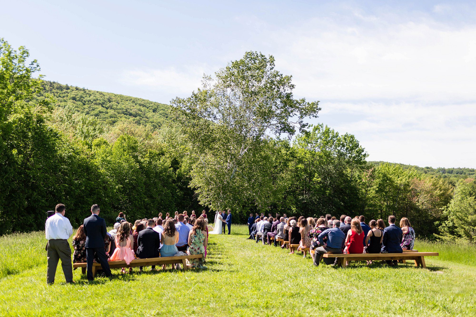 kitz farm NH outdoor wedding ceremony