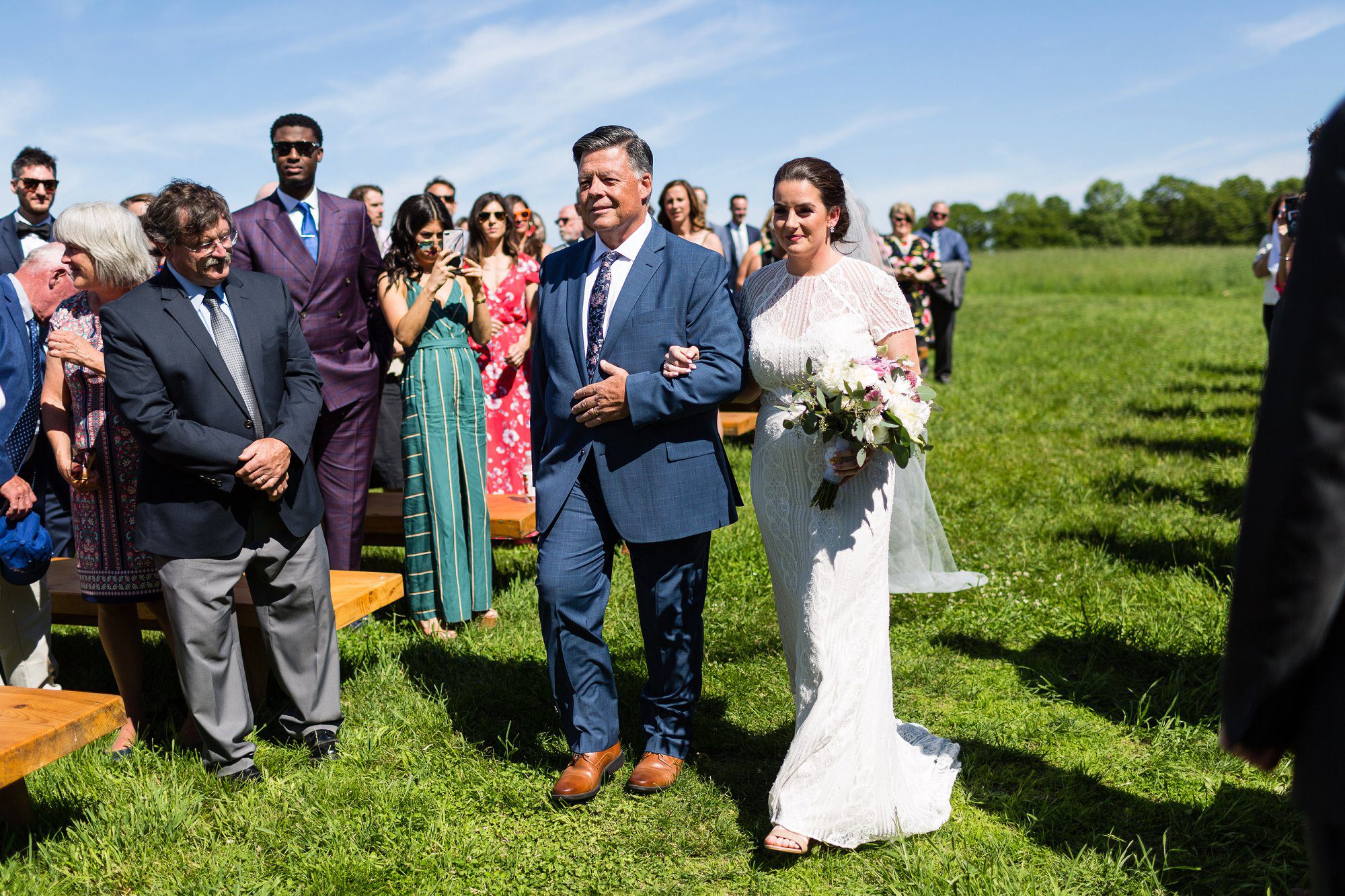 kitz farm NH outdoor wedding ceremony