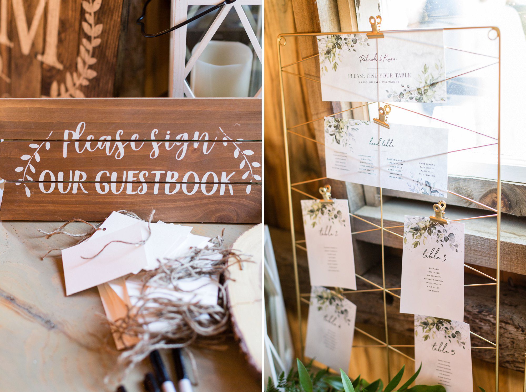 Rustic Barn Reception at Kitz Farm NH