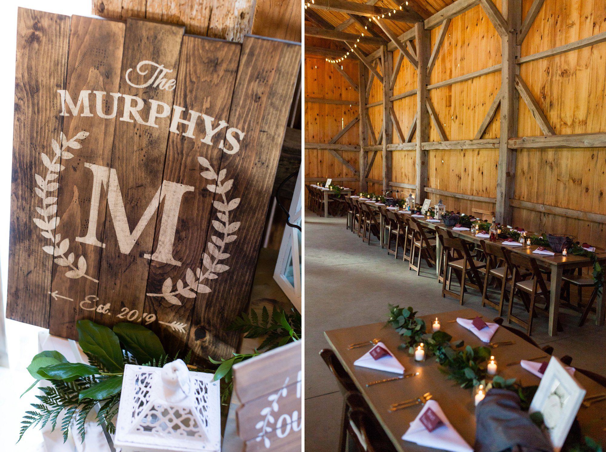 Rustic Barn Reception at Kitz Farm NH