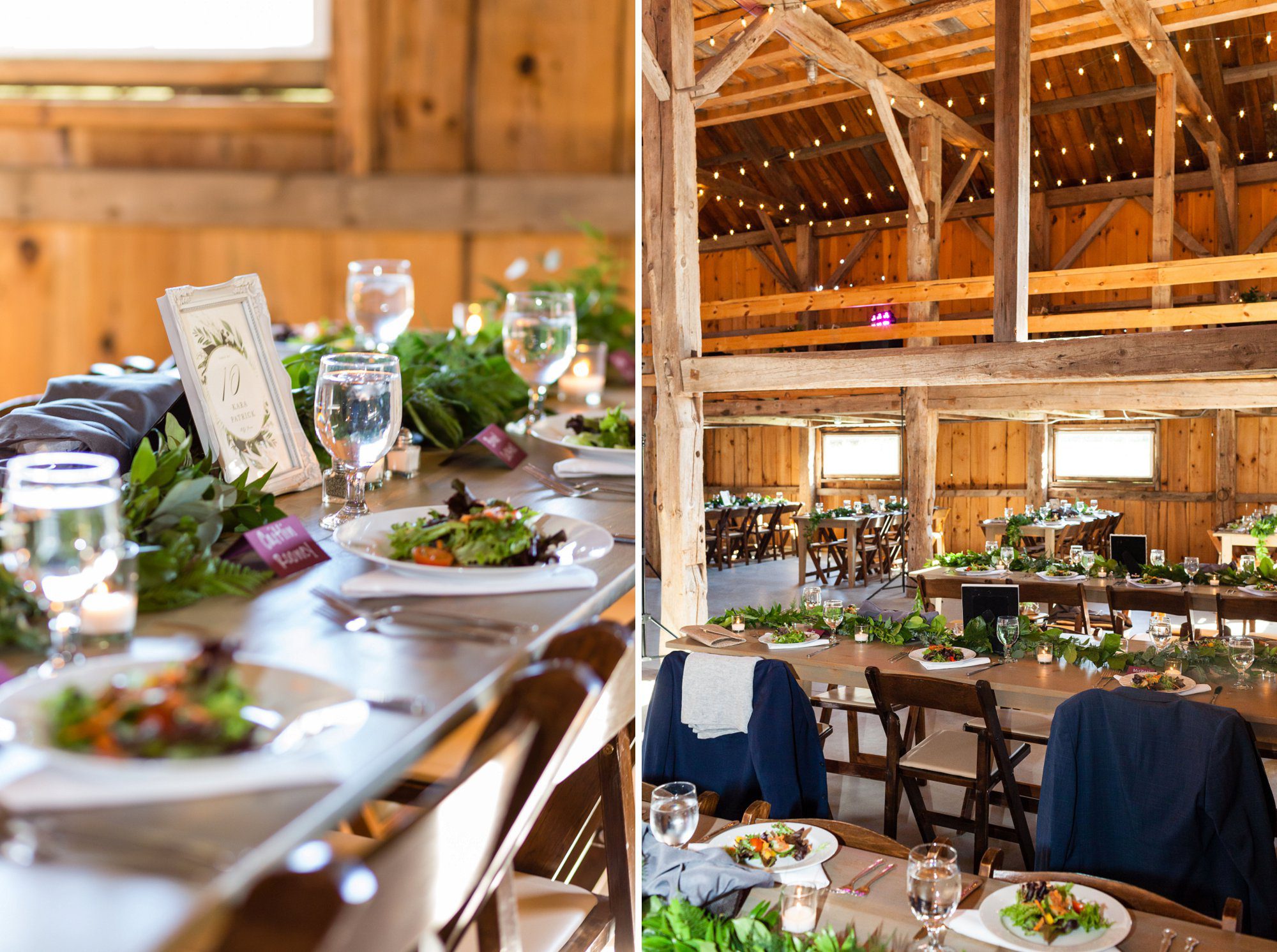 Rustic Barn Reception at Kitz Farm NH