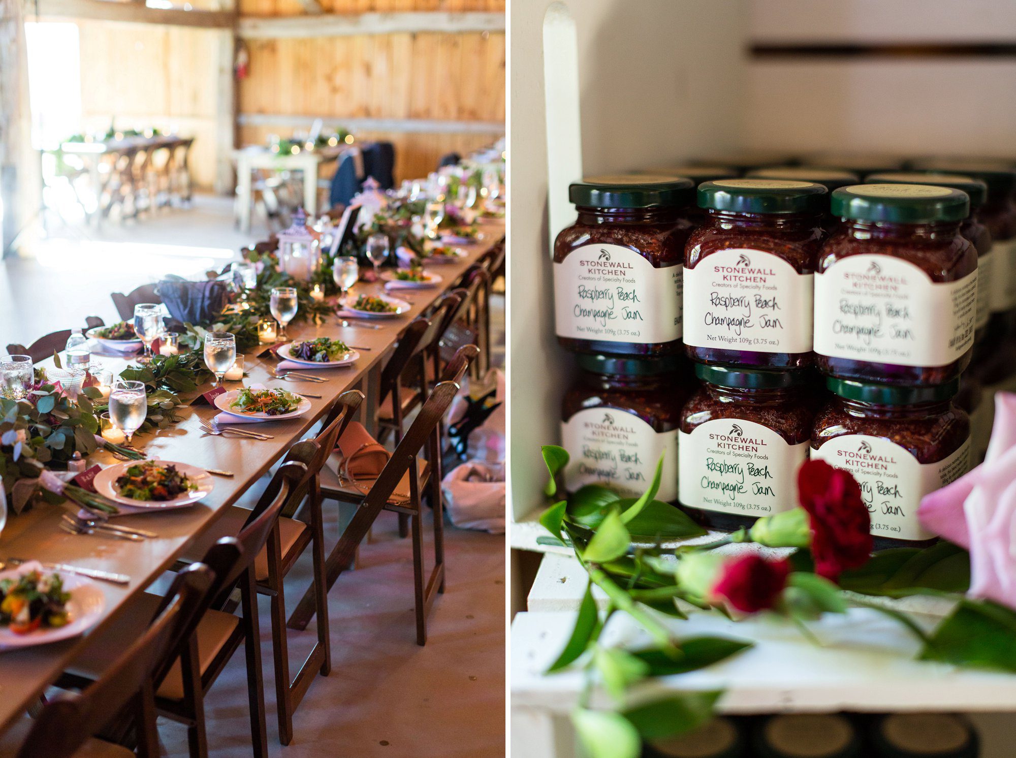 Rustic Barn Reception at Kitz Farm NH