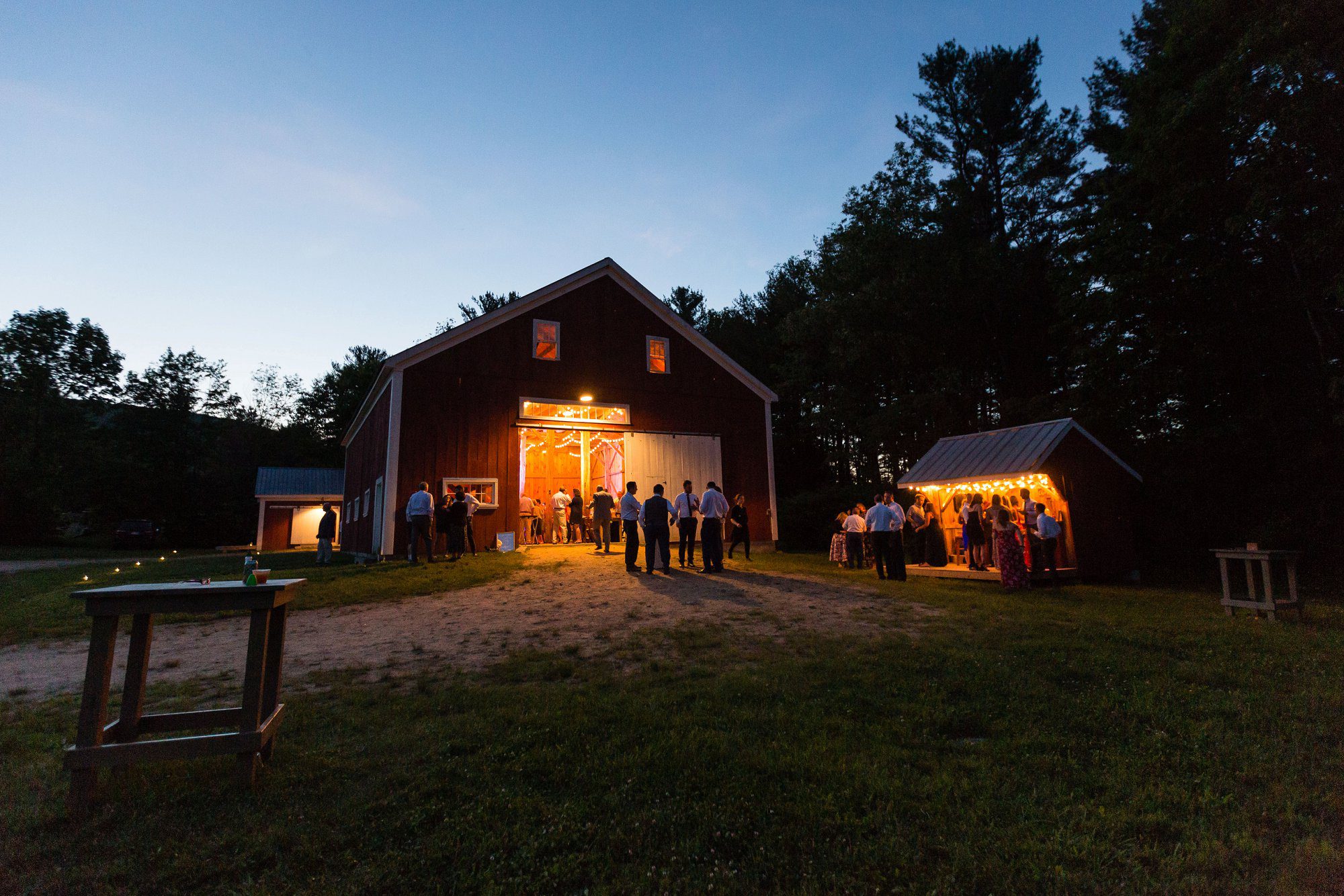 kitz farm NH barn wedding reception