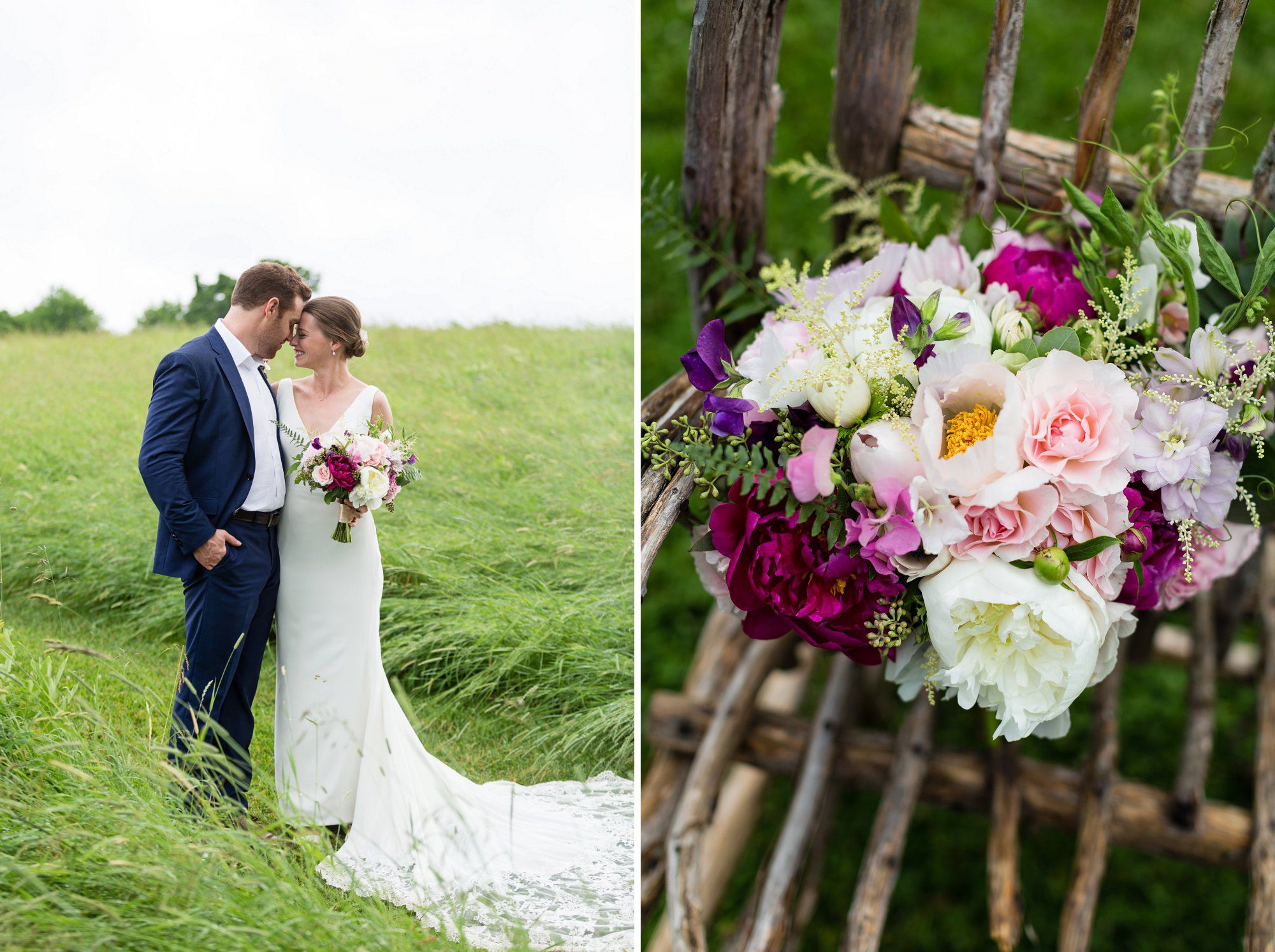 Beautiful July Wedding at The Toad Hill Farm in Franconia, NH | Flowers by Tarrnation Flowers