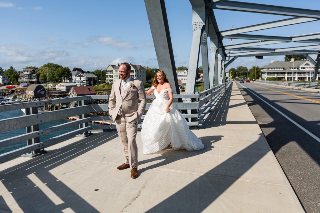 Seacoast Science Center Wedding | Mia and Steve | First Look Memorial Bridge