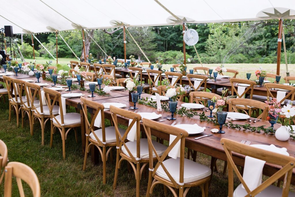 Wells Maine Clambake Wedding | Lotus Floral Designs and Lakes Region Tents & Events