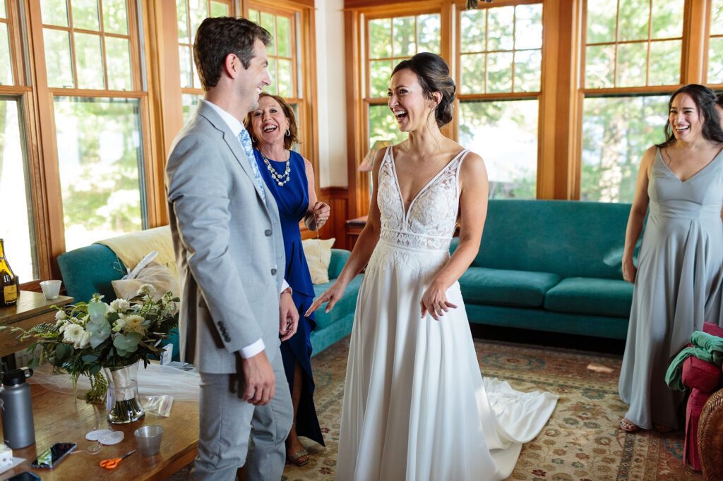 Laughing Loon Wedding | Wolfeboro NH Lake Camp Wedding