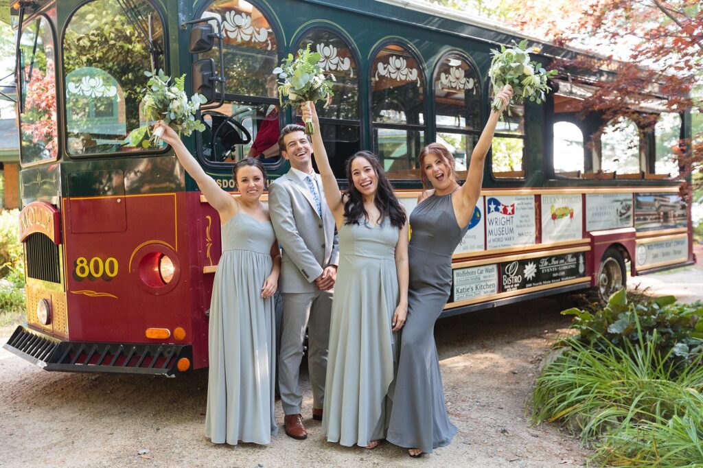 Laughing Loon Wedding | Wolfeboro NH Lake Camp Wedding | Molly the Trolley