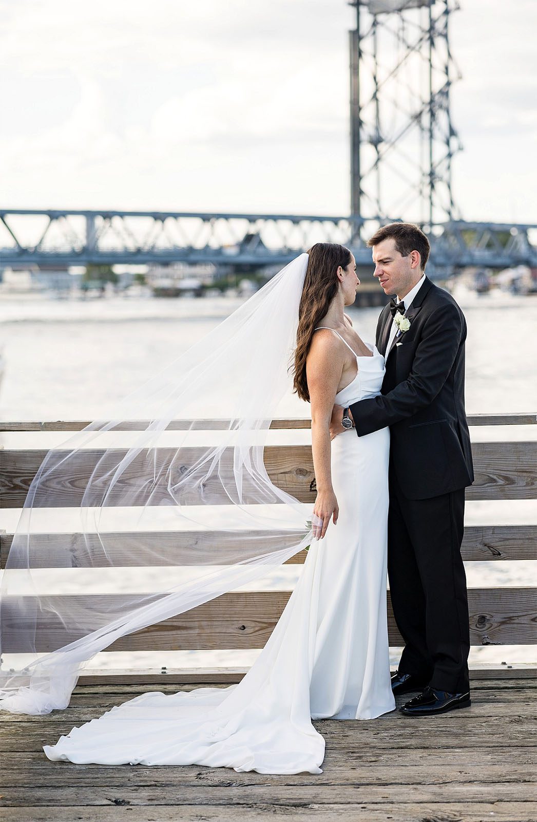 Portsmouth NH Wedding Photographer Erika Follansbee | Memorial Bridge
